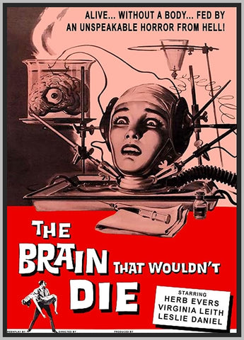 THE BRAIN THAT WOULDN'T DIE - (1962) - COLORIZED - JASON EVERS - RARE DVD