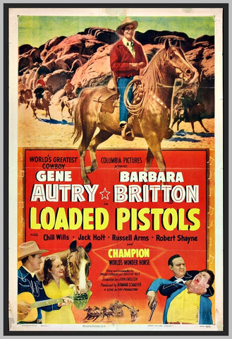 LOADED PISTOLS - COLORIZED - 1948 - GENE AUTRY - RARE DVD