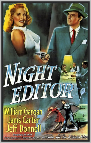 NIGHT EDITOR - COLORIZED - 1946 - JANIS CARTER - RARE DVD