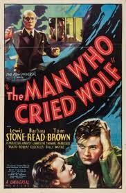 THE MAN WHO CRIED WOLD - 1937