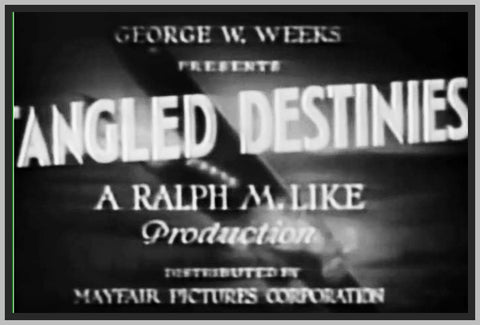 TANGLED DESTINES - 1932 - GENE MORGAN - RARE DVD
