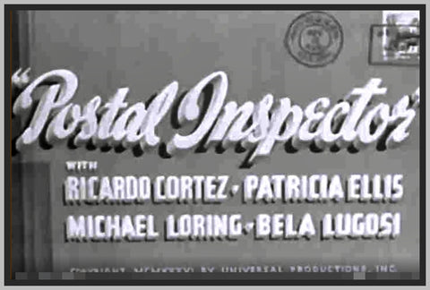 POSTAL INSPECTOR - 1936 - RICARDO CORTEZ - RARE DVD