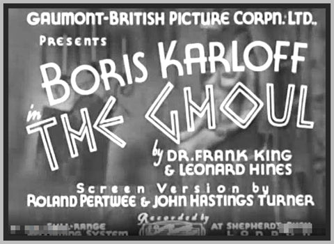 THE GHOUL - 1933 - BORIS KARLOFF - RARE DVD