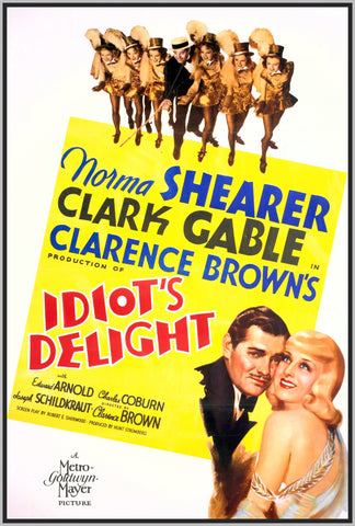 IDIOT'S DELIGHT - COLORIZED - 1939 - CLARK GABLE - RARE DVD