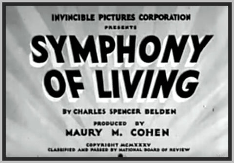 SYMPHONY OF LIVING - 1935 - EVELYN BRENT - RARE DVD