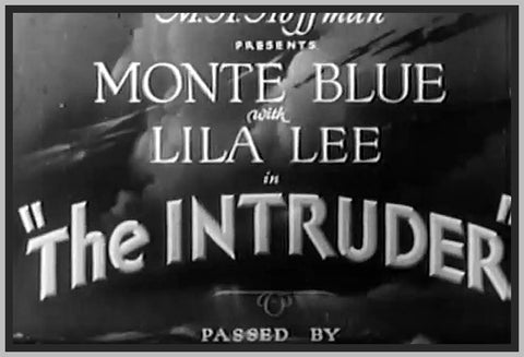 THE INTRUDER - 1933 - MONTE BLUE - RARE DVD