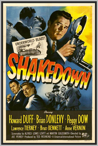 SHAKEDOWN - 1951 - COLORIZED - 1950 - PEGGY DOW - RARE DVD