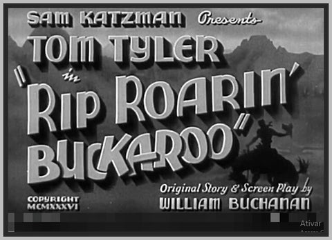 RIP ROARIN' BUCHAROO - 1936 - TOM TYLER - RARE DVD