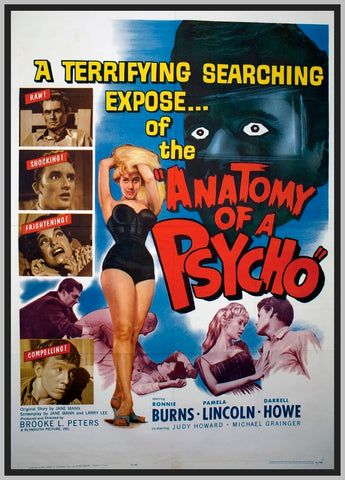 ANATOMY OF A PSYCHO - 1961 - COLORIZED - RONNIE BURNS - RARE DVD