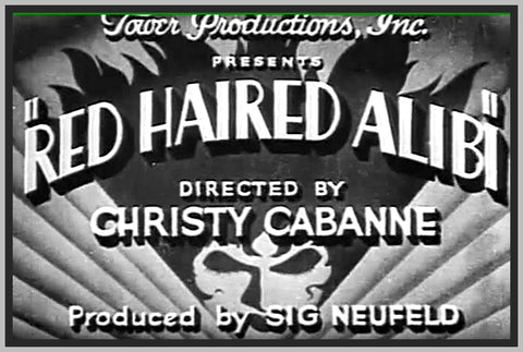 RED HAIRED ALIBI - 1932 - MERNA KENNEDY - RARE DVD