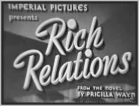 RICH RELATIONS - 1937 - RALPH FORBES - RARE DVD