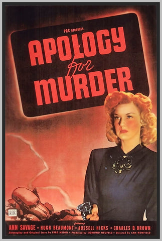 APOLOGY FOR MURDER - 1945 - COLORIZED - ANN SAVAGE - RARE DVD