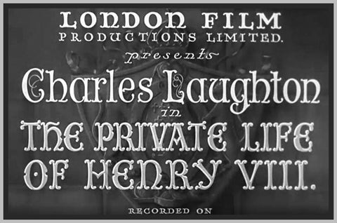 THE PRIVATE LIFE OF HENRY VIII - 1933 - CHARLES LAUGHTON - RARE DVD