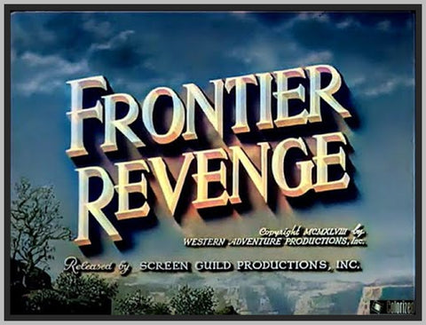 FRONTIER REVENGE - 1946 - COLORIZED - PEGGY STEWART - RARE DVD