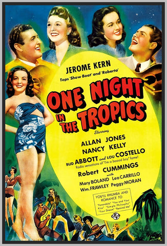 ONE NIGHT IN THE TROPICS - COLORIZED - 1940 - ALLAN JONES - RARE DVD