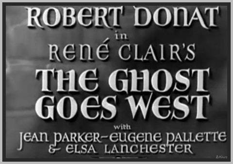 THE GHOST GOES WEST - 1935 - ROBERT DONAT - RARE DVD