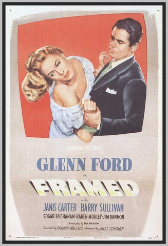 FRAMED - 1947 - COLORIZED - GLENN FORD - RARE DVD