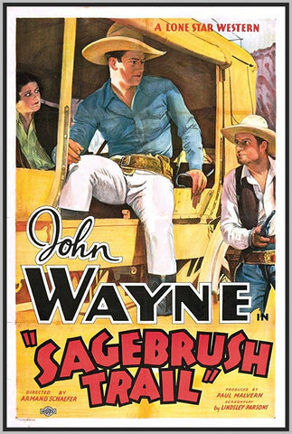 SAGEBRUSH TRAIL AKA AN INNOCENT MAN - JOHN WAYNE - COLORIZED - 1933 - RARE DVD