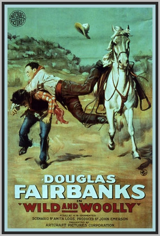 WILD AND WOOLY - 1917 - SILENT - DOUGLAS FAIRBANKS - RARE DVD