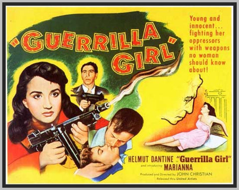 GUERILLA GIRL - 1953 - COLORIZED - RARE DVD