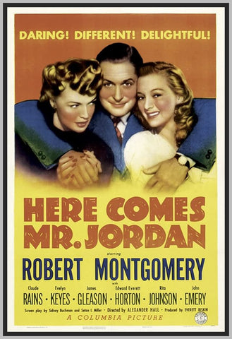 HERE COMES MR. JORDAN - 1941 - ROBERT MONTGOMERY - RARE DVD