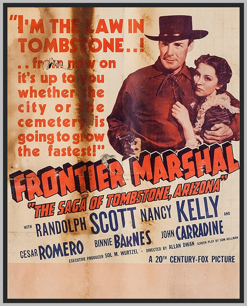 FRONTIER MARSHAL - COLORIZED - 1939 - RANDOLPH SCOTT - RARE DVD – TV ...