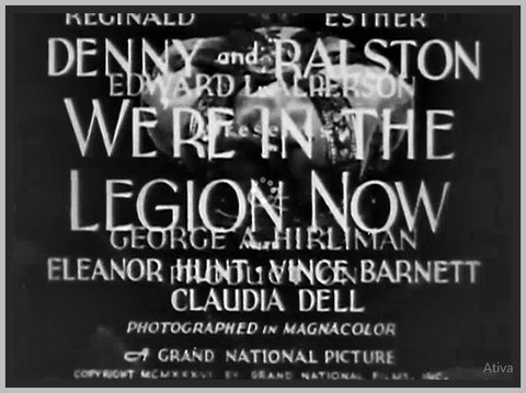 WERE IN THE LEGION NOW - 1936 - REGINALD DENNY - RARE DVD