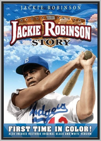 THE JACKIE ROBINSON STORY - 1950 - CLORIZED - RARE DVD