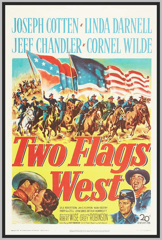 TWO FLAGS WEST - 1950- COLORIZED - JOSEPH COTTEN