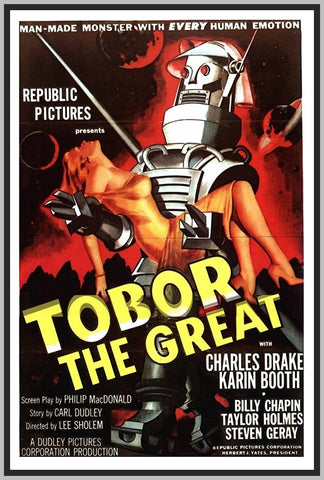 TOBOR THE GREAT '54 - CHARLES DRAKE - COLORIZED - RARE DVD