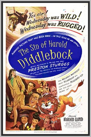 THE SIN OF HAROLD DIDDLEBOCK - COLORIZED - 1947 - HAROLD LLOYD - RARE DVD