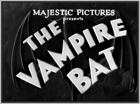 VAMPIRE BAT - 1933 - FAY WRAY - RARE DVD