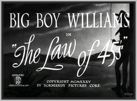 THE LAW OF 45'S - (1935) - MOLLY O'DAY - RARE DVD