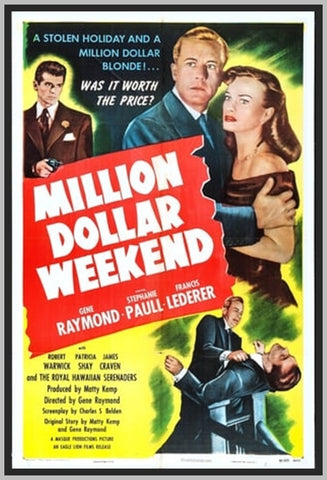 MILLION DOLLAR WEEKEND '48 - FRANCIS LEDERER - COLORIZED - RARE DVD