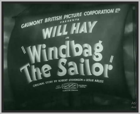 WINDBAG THE SAILOR - 1936 - WILL HAY - RARE DVD