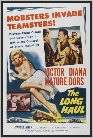 THE LONG HAUL - COLORIZED - 1957 - VICTOR MATURE - RARE DVD