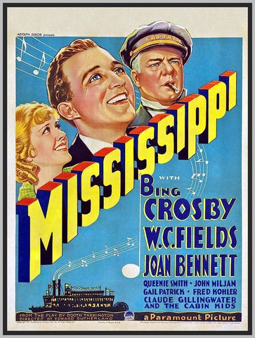 MISSISSIPPI - 1935 - COLORIZED - BING CROSBY - RARE DVD