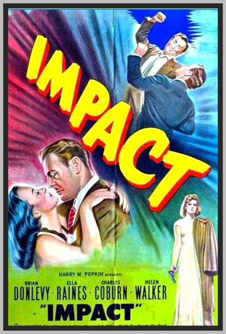 IMPACT - 1949 - ELLA RAINES - CHARLES COBURN - COLORIZED - RARE DVD