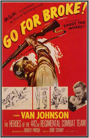 GO FOR BROKE '51 - COLORIZED - VAN JOHNSON - RARE DVD