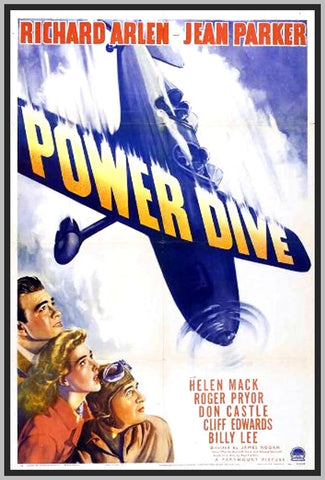 POWER DIVE '41 - RICHARD ARLEN - COLORIZED - RARE DVD