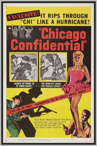 CHICAGO CONFIDENTIAL - COLORIZED - 1957 - RARE DVD