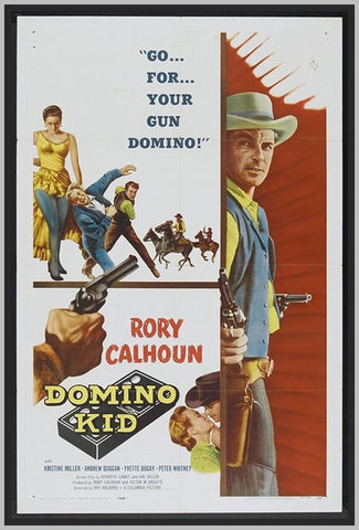 THE DOMINO KID - COLORIZED - 1957 - RARE DVD