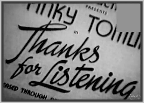 THANKS FOR LISTENING - 1937 - MAXINE DOYLE - RARE DVD