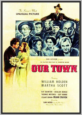 OUR TOWN - 1940 - COLORIZED - 1940 - MARTHA SCOTT - RARE DVD