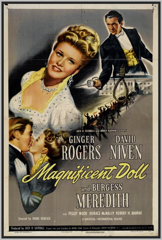 THE MAGNIFICENT DOLL - COLORIZED - 1946 - GINGER ROGERS - RARE DVD