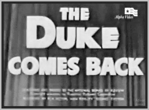 THE DUKE COMES BACK - 1937 - ALLAN LANE - RARE DVD