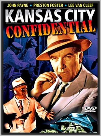 KANSAS CITY CONFIDENTIAL - 1952 - JOHN PAYNE - JACK ELAM - NIVELLE BRAND - COLORIZED - RARE DVD