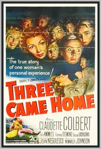 THREE CAME HOME - 1946 - COLORIZED - CLAUDETTE COLBERT - RARE DVD