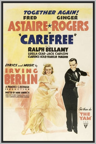 CAREFREE - COLORIZED - 1938 - RARE DVD