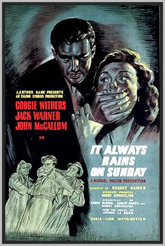 IT ALWAYS RAIN ON SUNDAYS - 1947 - JACK WARNER - COLORIZED - RARE DVD